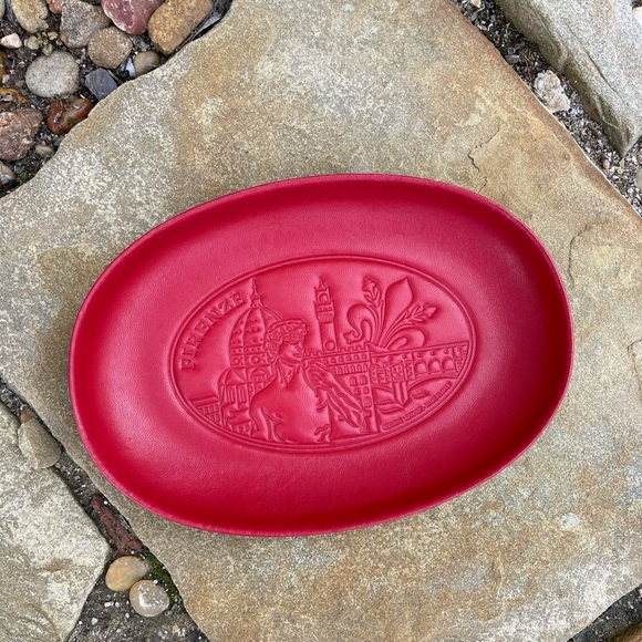 Firenze Other - Firenze Vintage valet/tray red